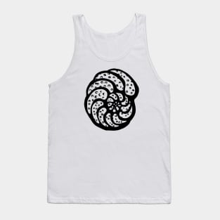 Foraminifera Planulina Black Tank Top